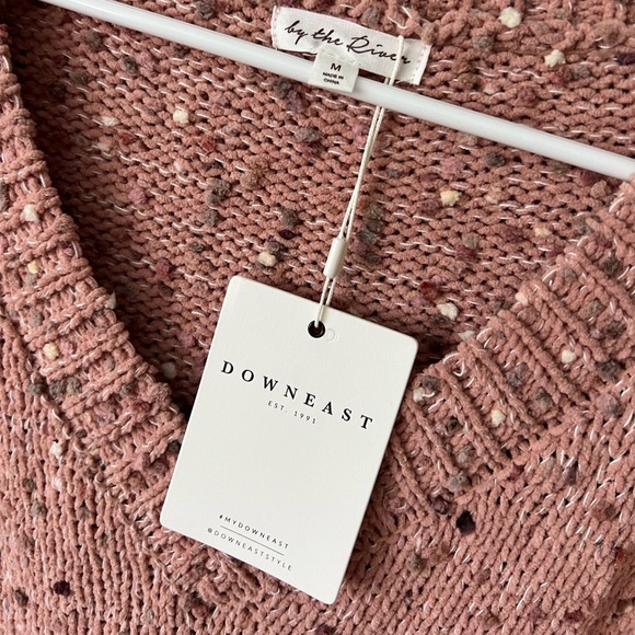 By the river confetti sweater. Size M. New w/tags! Mauve with confetti yarn. - Picture 2 of 4